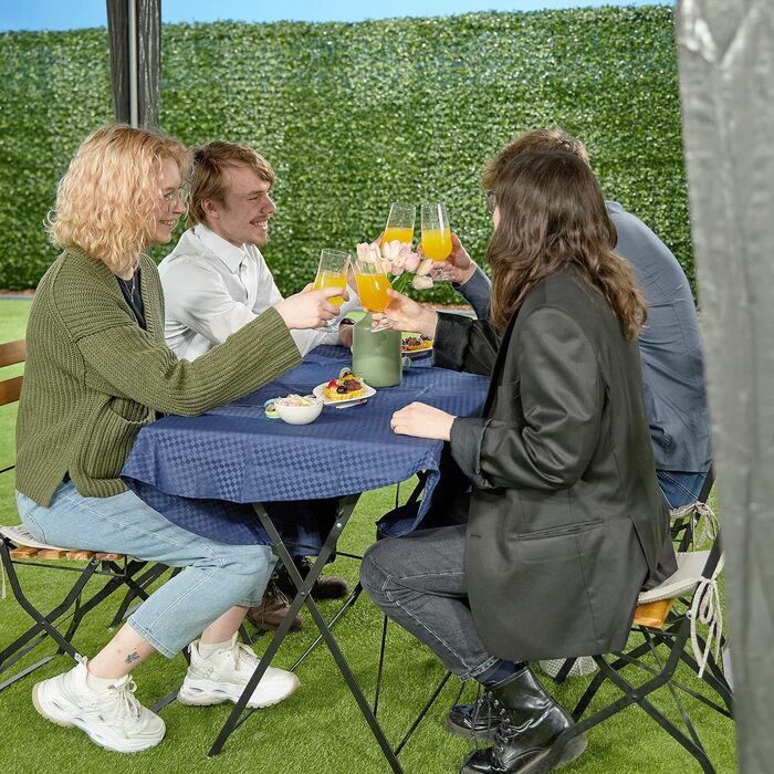Relaxdays Pavillon, HxBxT: 2,5 x 3 x 3 m, PE & Stahl, wasserdicht, reißfest, Stecksystem, Partyzelt Garten, anthrazit, 1 Stück