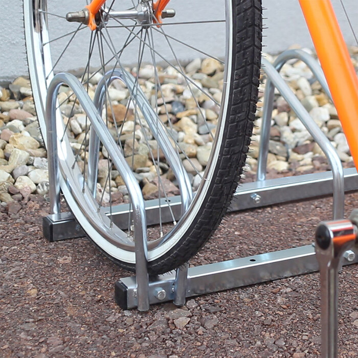 Relaxdays Fahrradständer 5 Fahrräder Stahl 130cm