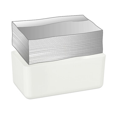 Relaxdays Tücherbox mit Bambus-Deckel
