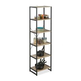Relaxdays Standregal Industrial mit 6 Etagen