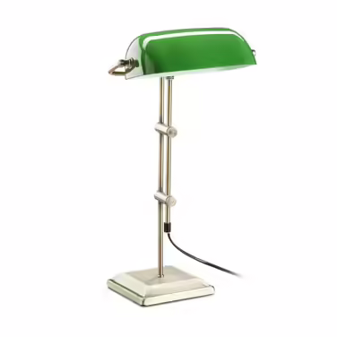 Relaxdays Bankerlampe grün