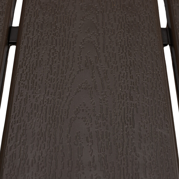 Relaxdays Quadratischer Gartentisch Holzoptik