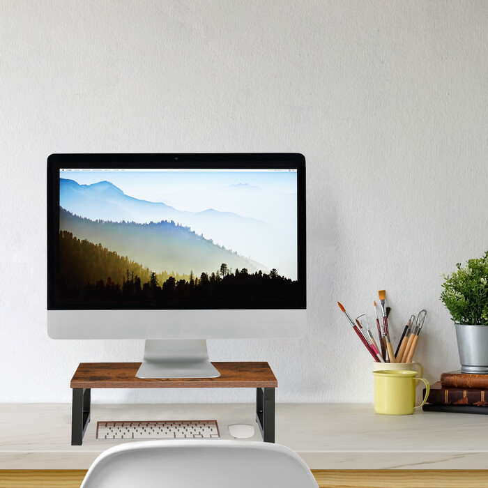 Relaxdays Monitorständer im Industrial-Design
