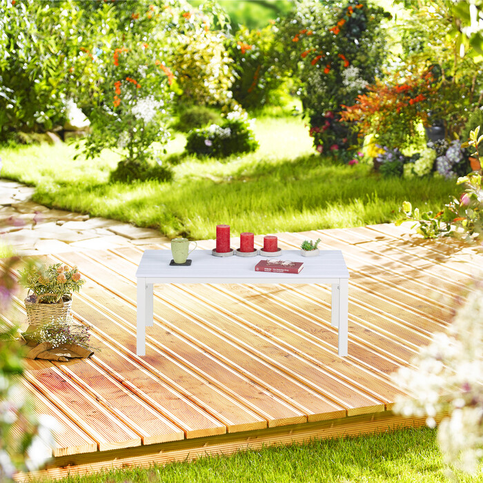 Relaxdays Gartentisch rechteckig
