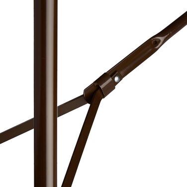 Relaxdays Gartentisch klappbar BASTIAN, groß, Tragegriff, stabiler Campingtisch, H x B x T: 72 x 178 x 74 cm, (Braun)