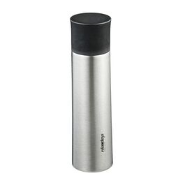 Relaxdays Trinkflasche Edelstahl 500 ml mit Becher