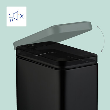 Relaxdays Bad Mülleimer 5 l Softclose
