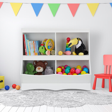 Relaxdays Kinderregal 4 Fächer