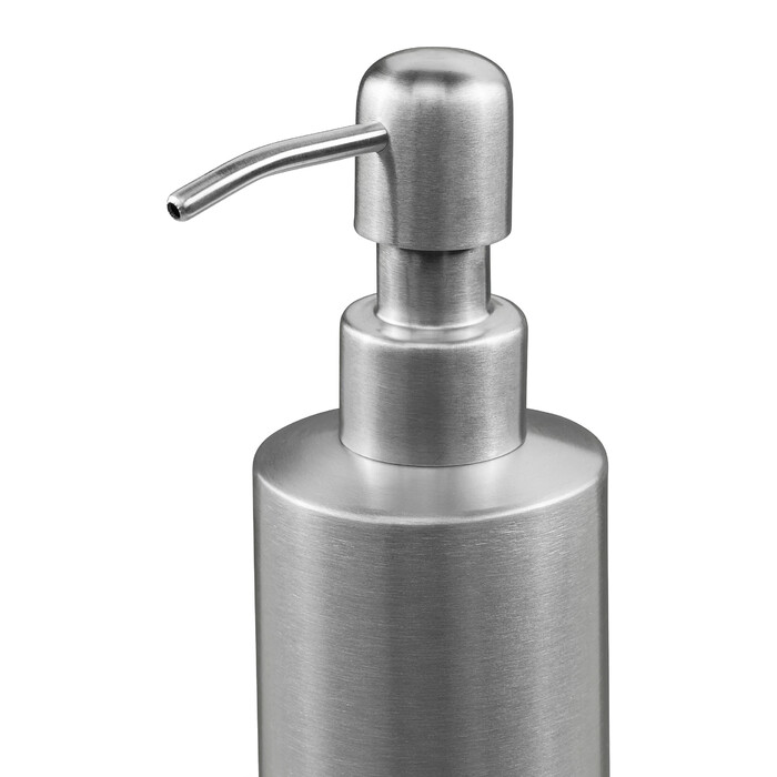 Relaxdays 4-tlg. Badezimmer Set in mattem Silber