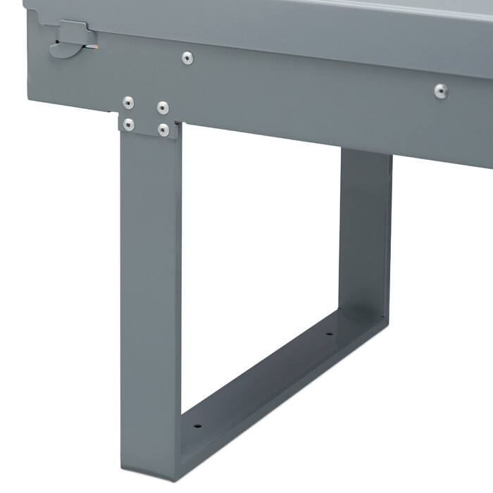 Relaxdays Einbaumülleimer Grau Deluxe 4x8L