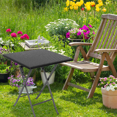 Relaxdays Gartentisch klappbar BASTIAN