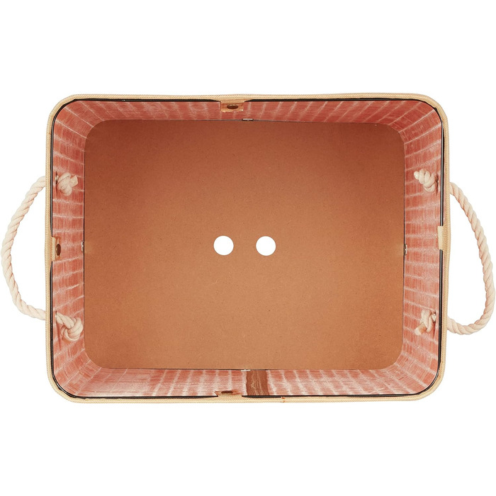 Relaxdays Wäschekorb Bambus, Deckel, rechteckig, XL, 83L, faltbarer Wäschesammler (Orange)