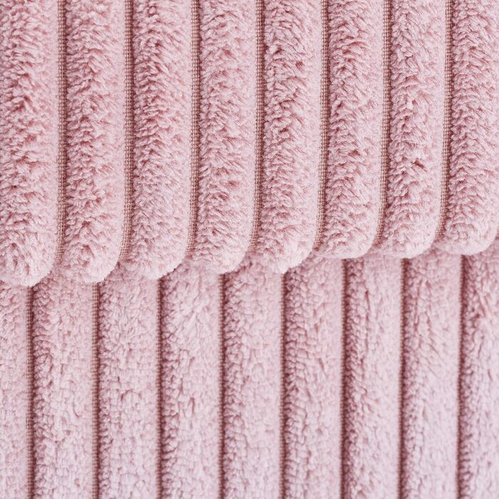 Relaxdays Sitzwürfel, faltbar, mit Stauraum, Kordsamt, 38x38x38 cm, rosa