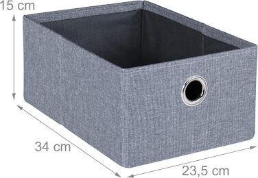 Relaxdays Sitzbank mit Stauraum, 6 Schubladen, Sitzpolster, faltbar, 39x76x38 cm, grau