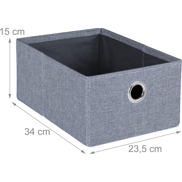 Relaxdays Sitzbank mit Stauraum, 6 Schubladen, Sitzpolster, faltbar, 39x76x38 cm, grau