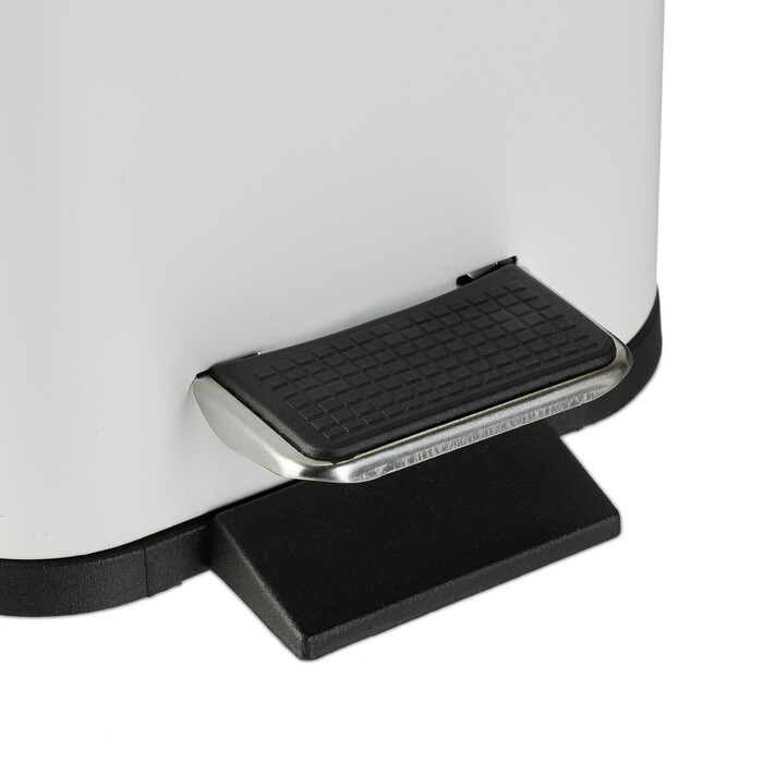 Relaxdays Bad Mülleimer 5 l mit Bambusdeckel