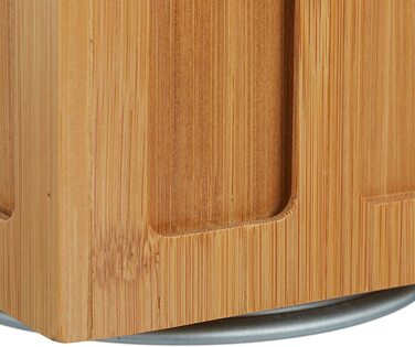 Relaxdays Kapselhalter für Cafissimo Kaffeekapseln, drehbar, Kaffee Kapselspender, , HBT: 40,5 x 14 x 14 cm, natur