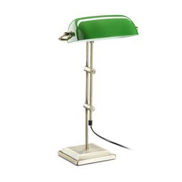 Relaxdays Bankerlampe grün
