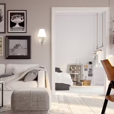 Relaxdays Wandlampe mit Schirm