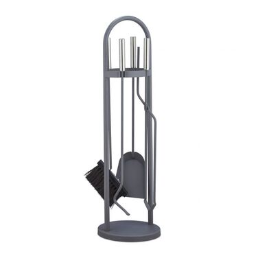 Relaxdays Kaminbesteck modern 5-teilig