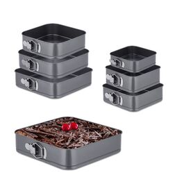 Relaxdays Springform 7er Set quadratisch