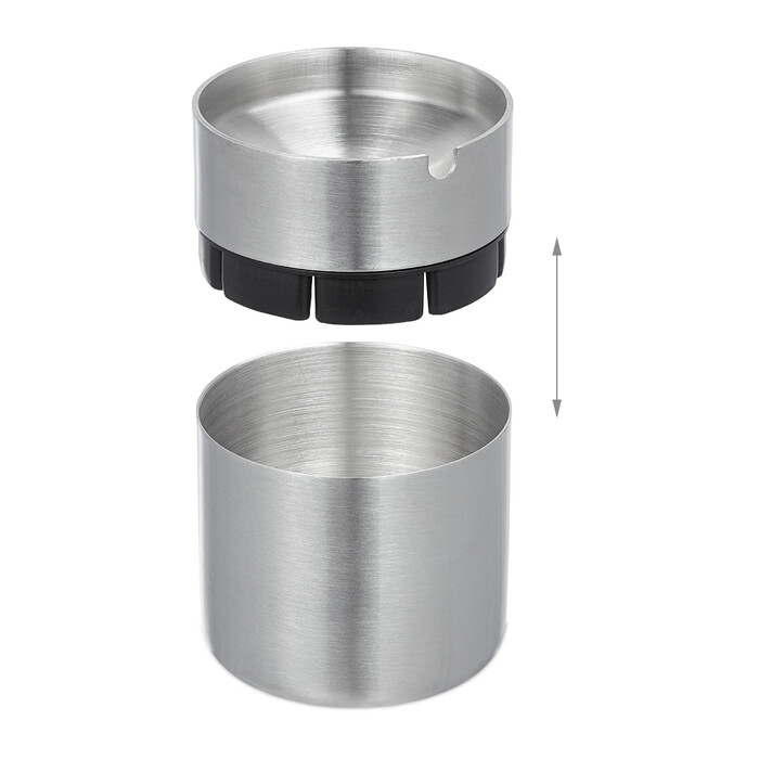 Relaxdays Aschenbecher mit Deckel