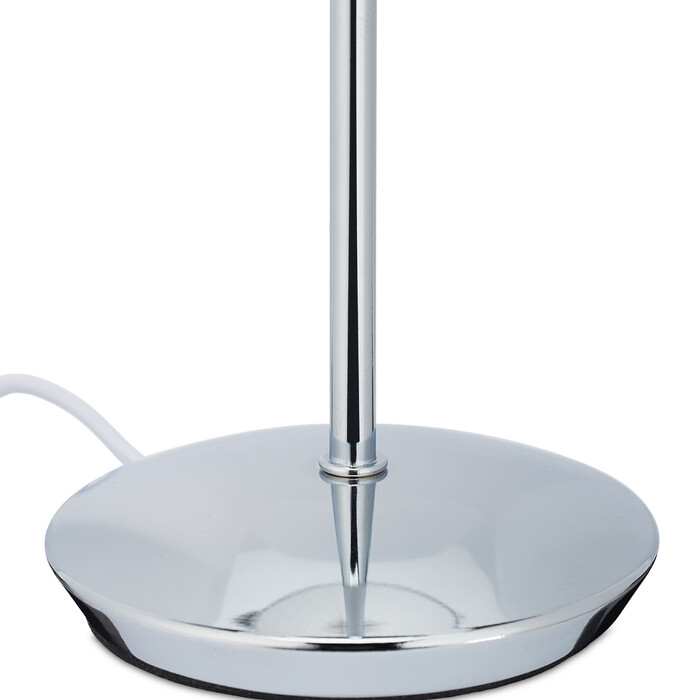 Relaxdays Tischlampe mit Stoffschirm