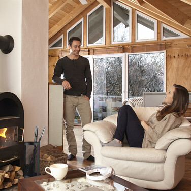 Relaxdays Kaminbesteck 5-teilig im Eimer