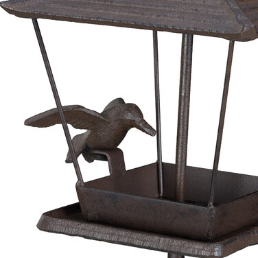 Relaxdays Vogelfutterhaus mit Erdspieß