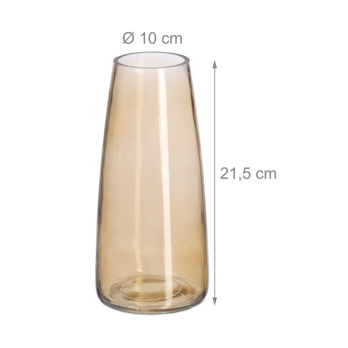 Relaxdays Vase aus Glas