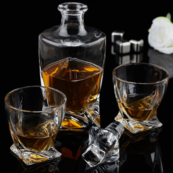 Relaxdays Whisky Set 5-teilig