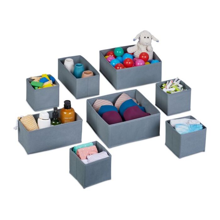 Relaxdays Schubladen Organizer 8-tlg. Set