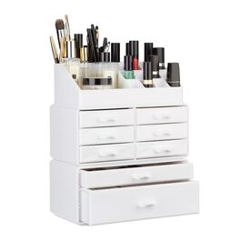 Relaxdays Make Up Organizer mit 8 Schubladen
