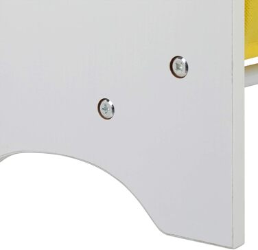 Relaxdays, weiß/bunt Kinderregal mit Boxen, 9 Faltbare Körbe mit Henkeln, Metallrohre, Spielzeug, MDF, HxBxT: 62x63x28cm, Standard