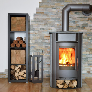 Relaxdays 5-teiliges Kaminbesteck in Grau/Silber