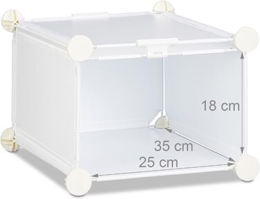 Relaxdays Schuhregal 8 Fächer, DIY, HxBxT 77x54x37cm, weiß
