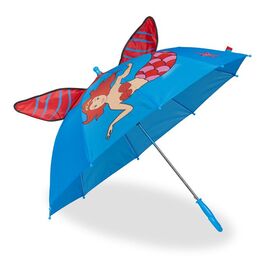 Relaxdays Kinder Regenschirm 'Meerjungfrau'