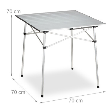 Relaxdays Klapptisch Aluminium