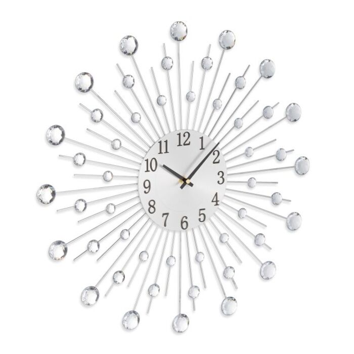 Relaxdays Wanduhr Diamant Ø 50 cm