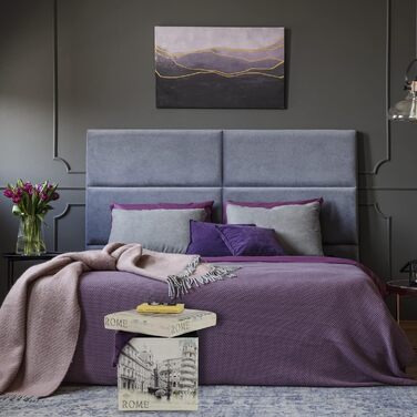 Relaxdays Sitzhocker mit Stauraum, Vintage Postkarten Design, Rom, faltbar, gepolstert, weiß