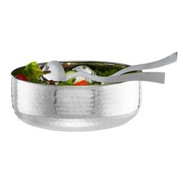 Relaxdays Salatschüssel mit Besteck