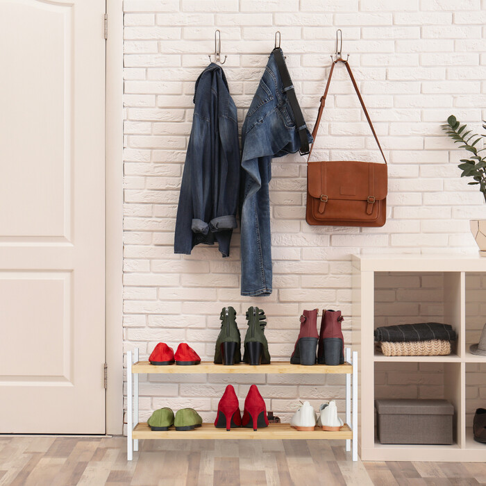 Relaxdays Schuhregal mit 2 Ebenen