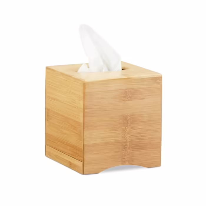 Relaxdays Kosmetiktücherbox quadratisch