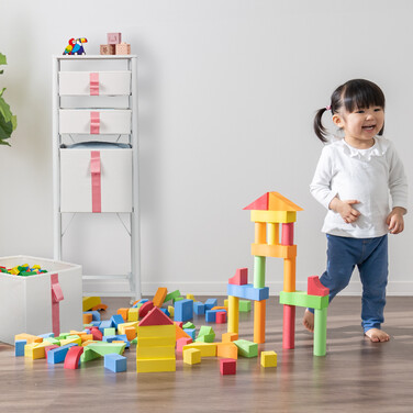 Relaxdays Kommode für Kinder 4 Schubladen