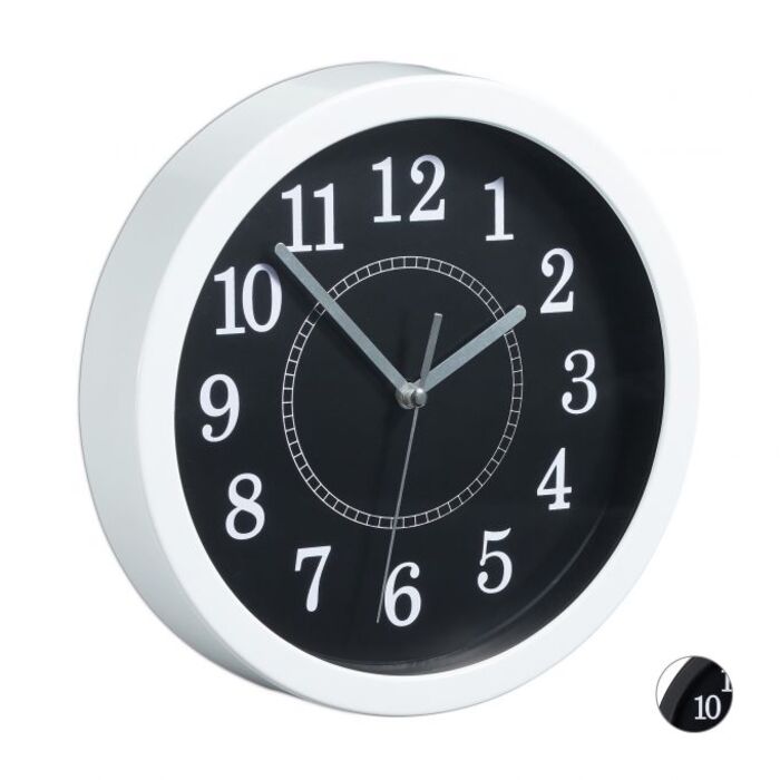 Relaxdays Wanduhr rund 20cm