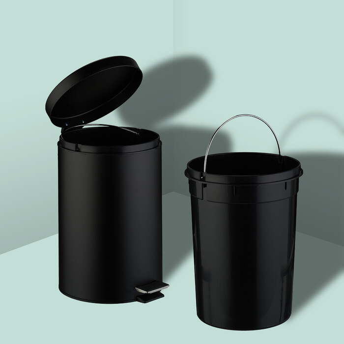 Relaxdays Runder Mülleimer Küche 20 Liter