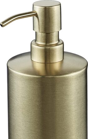 Relaxdays Badezimmer Set, 5-teilig, Badaccessoires Edelstahl gebürstet, komplette Badezimmerausstattung, modern, Gold, 100388