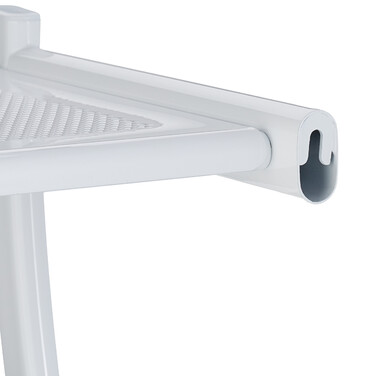 Relaxdays Weißer Handtuchhalter für die Wand