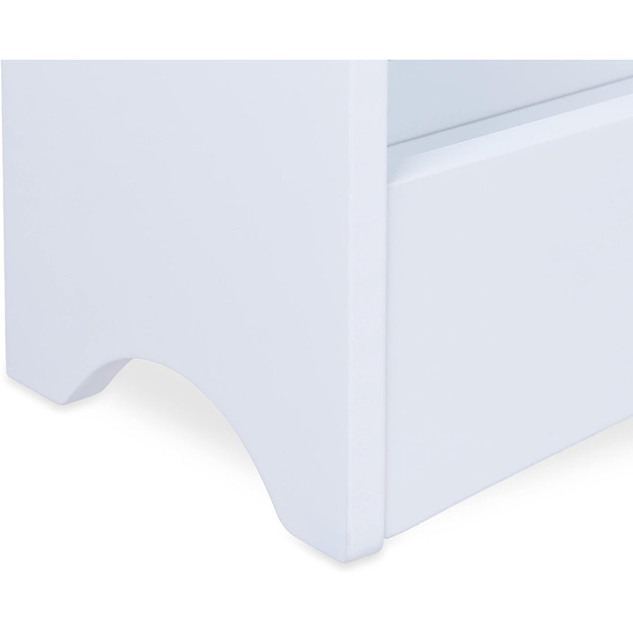 Relaxdays Bücherregal Kinder, HxBxT: 124 x 50,5 x 15 cm, 4 Fächer, MDF, Kinderbücherregal mit Schwan-Motiv, weiß/rosa