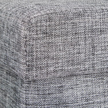 Relaxdays Faltbarer Sitzhocker mit Stauraum Leinen